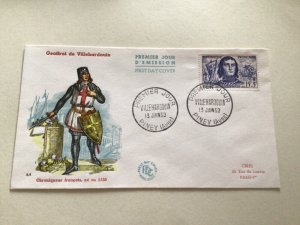 France first day cover 1953 Geoffrol de Villehardouin  A13758