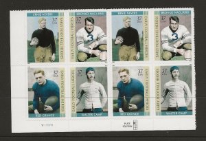 USA - 2003 Early Football Heroes 4values sg.4311-4. Plate block of 8   MNH