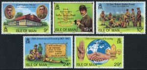 Isle of Man 207-211, MNH. Scouting Year. Lord Baden-Powell, 1982