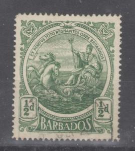 Barbados 1916 Seal of the Colony 1/2p Scott # 128 MH