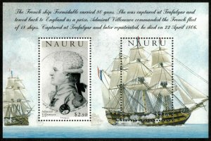 Nauru 2005 - Battle of Trafalgar, Villeneuve, Ship - Souvenir Sheet - 529 - MNH