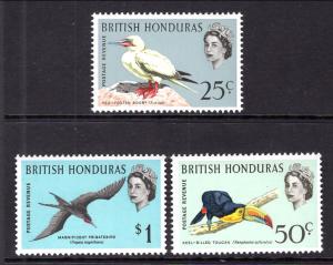 British Honduras 174-176 Birds VF