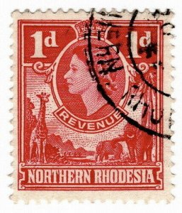 (I.B) Northern Rhodesia Revenue : Duty Stamp 1d