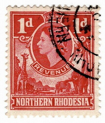 (I.B) Northern Rhodesia Revenue : Duty Stamp 1d