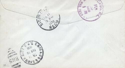 CE2 16c SPECIAL DELIVERY AIRMAIL 1936 - Hess-Mallory Co.