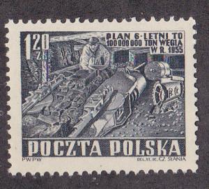 Poland # 533, Coal Mining, Mint NH