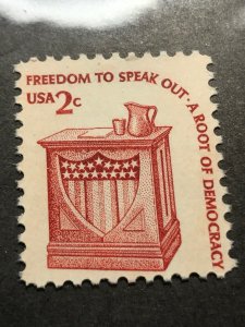 1977 Speaker's Stand Americana Series 2 cents US Postage Stamp Scott #1582 MNH 