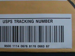 ​UNITED STATES- COMMERCIAL COVER-WITH TRACKING NUMBER & MANY  STAMPS-VERY FINE