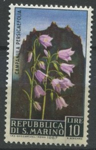 San Marino Sc#655 MNH, 10L multi, Flowers 1967 (1967)