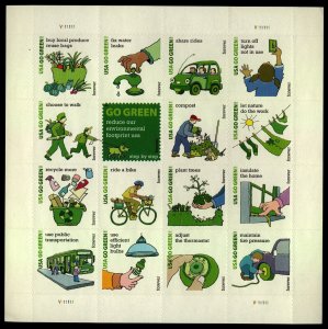 US SCOTT 4524 Go Green  Full Pane of 16