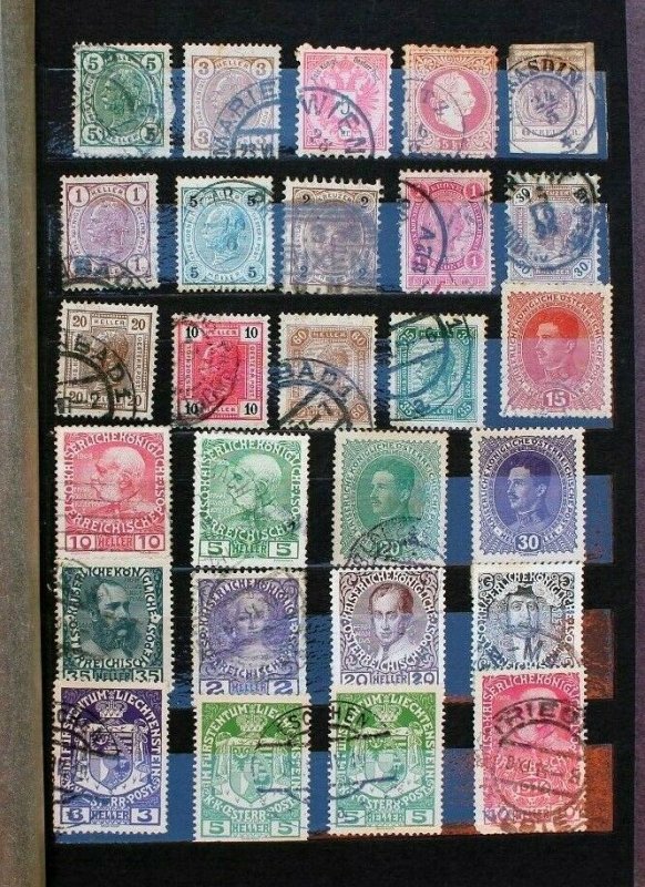 Austria Old Stamp Collection Lot of 295 MNH, MH & Used in Vintage Album
