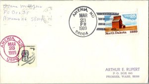 United States North Dakota Amenia  58004 1989 4-bar  1987-2004  Philatelic.