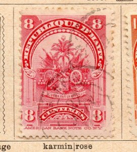 Haiti 1898 Early Issue Fine Used 8c. NW-238874