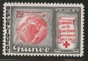 Guinea Scott C50 MNH** 1963 Red Cross airmail stamp CV$0.90