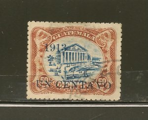 Guatemala SC#151 Surcharge 1913 Used