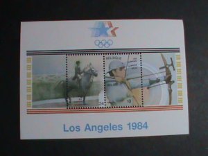 BELGIUM STAMP-1984 SC#1166 SUMMER OLYMPIC-LOS ANGELES'84 MNH S/S   VERY FINE