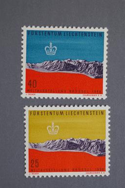 Lichtenstein #324-325 World's Fair 1958 MNH