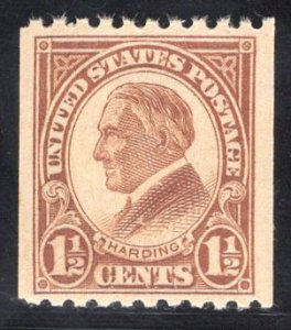 US STAMPS #605 LINE PAIR MINT OG NH LOT #21114