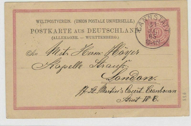 German Postal History Stamps Postcard Ref: R4915