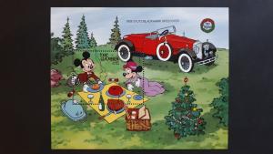Disney - Gambia 1989. - Christmas / cars ** MNH Block/2