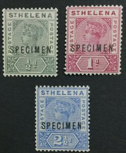 MOMEN: ST HELENA SG #46s,47s,50s SPECIMEN MINT OG H LOT #191501-612