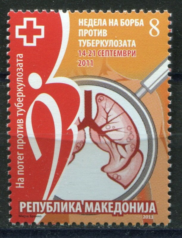 131 - MACEDONIA 2011 - Red Cross - Tuberculosis - MNH Set