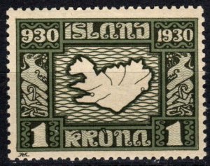 Iceland #163 F-VF Unused  CV $60.00 (P661)