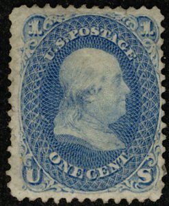 #63  Scott CV $275  #63 VF/XF OG Hr, super centering on this classic issue, f...