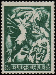 Belgium B386 - Mint-H - 35c+5c Brabo (1944)