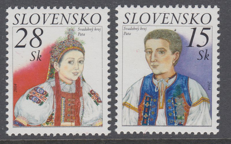 Slovakia 452-453 Costumes MNH VF