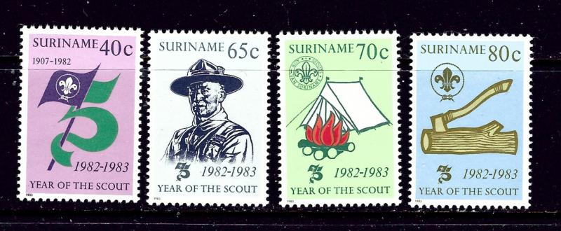 Surinam 625-28 MNH 1983 Scouting Year