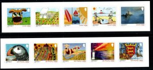 JERSEY SG2007/16 2015 GREETINGS STAMPS SELF-ADHESIVE MNH