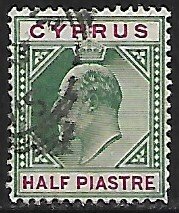 Cyprus # 38 - King Edward VII - used.....{ZW6}