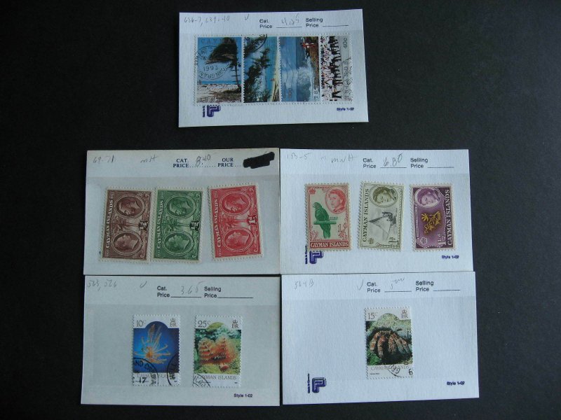 Cayman Islands collection assembled in sales cards