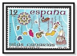 Spain #2244 Canary Islands - Prunes Map MNH