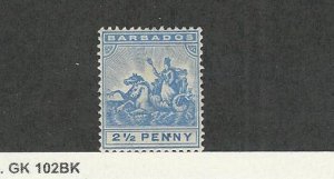 Barbados, Postage Stamp, #74 Mint LH, 1892, JFZ