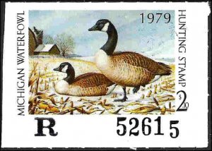 MI4 Mint,OG,NH... State Duck Stamp... SCV $60.00