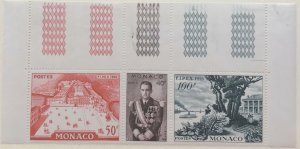 Monaco 362a MNH (LH on selvage) 1956 FIPEX TrIptych SCV $19.00