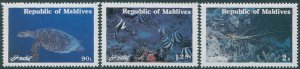 Maldive Islands 1980 SG909-911 Marine Animals set MNH