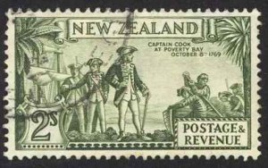 New Zealand Sc# 197 Used (a) 1935 2sh Cook Landing