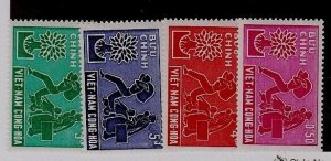 South Viet Nam Sc 132-5 NH set of 1960 - Refugee Year 