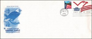 US U650 Eagle PCS PCS #10 Size U/A FDC