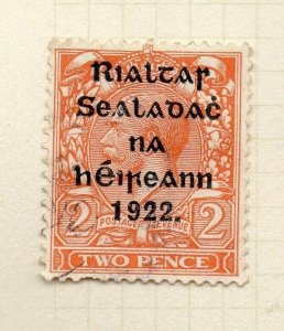 Ireland 1922 GV  Early Issue Fine Used 2d. 1922 Optd NW-185961