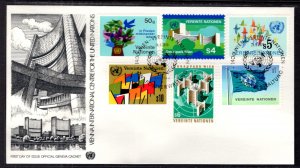 UN Vienna 1-6 Geneva U/A FDC