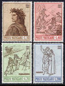 VATICAN Sc#410-3 3 Sets 1965 Dante Alighieri MNH