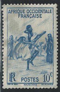 French West Africa #36 10c Rifle Dance, Mauritania - MDG