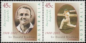 Australia #1942a, Complete Set, Pair, 2001, Sports, Never Hinged