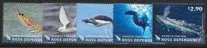 ROSS DEPENDENCY SG139/43 2013 ANTARCTIC FOOD WEB MNH (r)