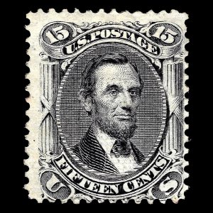 WCstamps: U.S. Scott #91 / 15c E. Grill, VG, Mint OGh, 2006 PF Cert / CV $12,500