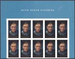 U.S.#5821 Ruth Bader Ginsburg 66c Header Block of 10, MNH.